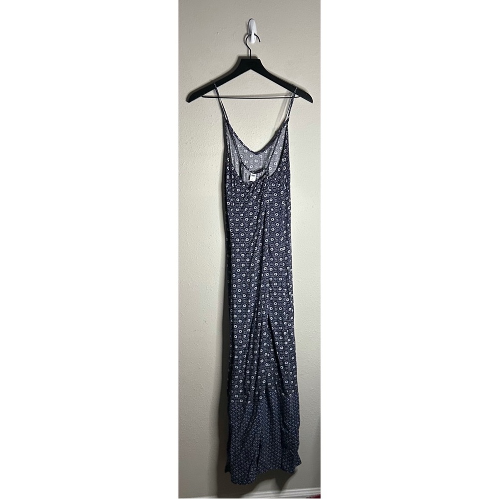 Old Navy Navy Blue Printed Maxi Dress - Picture 2 of 13